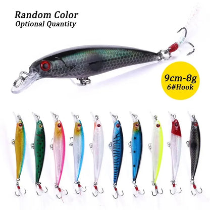 Fishing Lures Set Crankbait Tackle Hard Bait Kit Artificial Minnow Popper Pencil Swing Swimbait Wobblers Bionic Crank