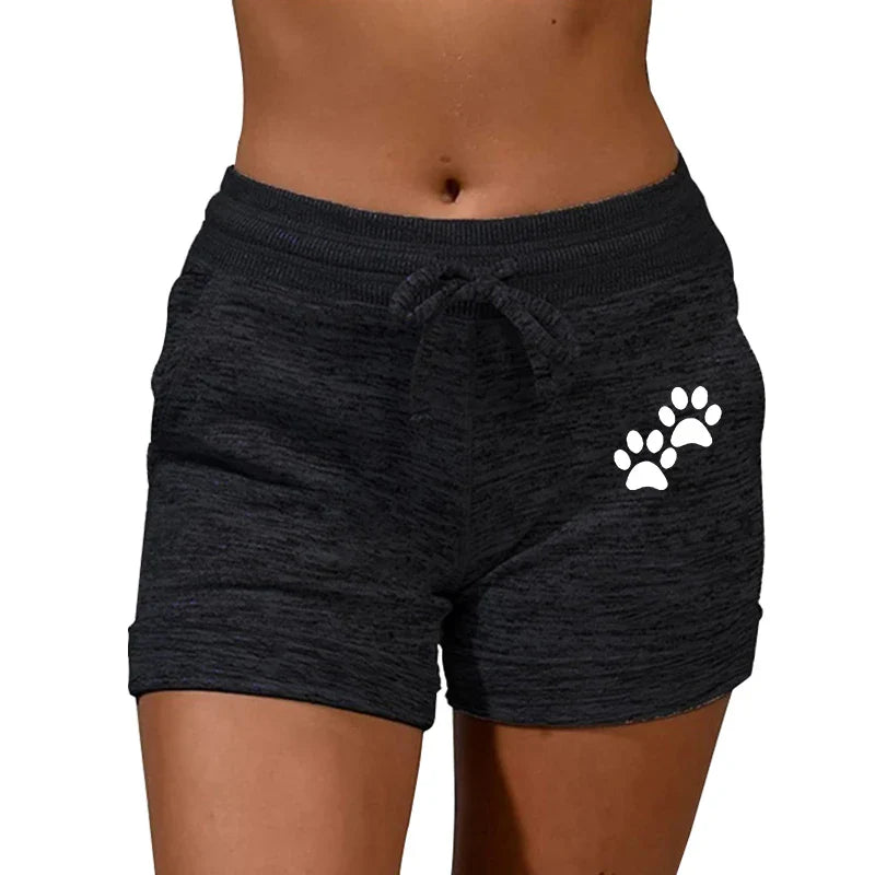 Women's Printed Stretch Beach Shorts – Low Waist Fitness & Casual Summer Shorts