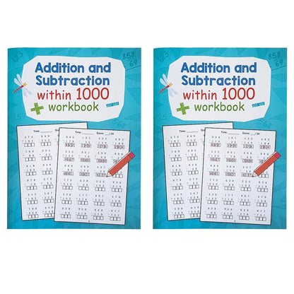Addition And Subtraction Within 1000 Maths Workbook Primary School Training Book Arithmetic Competition Teaching Aids Montessori