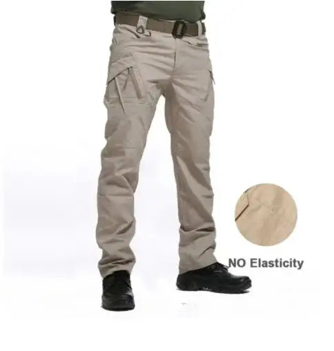 Men's Multi-Pocket Cargo Trousers – Wear-Resistant Tactical Work Pants for Outdoor Use