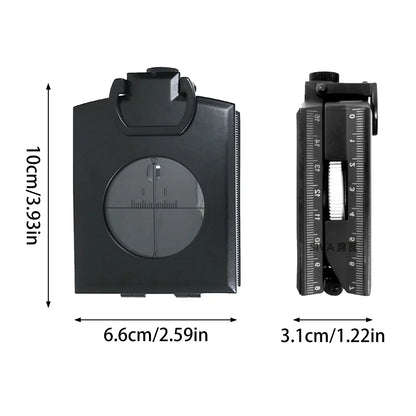 Phosphorescent Lensatic Compass – High-Precision Navigation for Hiking, Camping & Survival