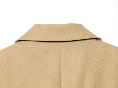 KONDALA Office Lady Chic Women Blazer Suit Double Breasted Long Sleeve Blazer Long Zipper Pants New Fashion 2026 Spring Suit