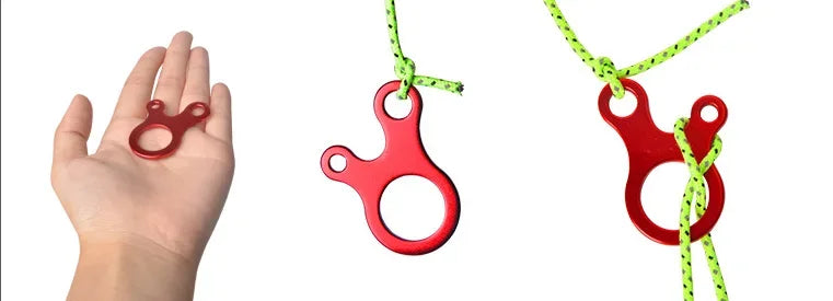 5pcs Fast Binding Tent Adjustment Buckle Camping Anti Slip Explore Outdoor Climb Rope Survival Equipment 3hole Snail Shape Parts