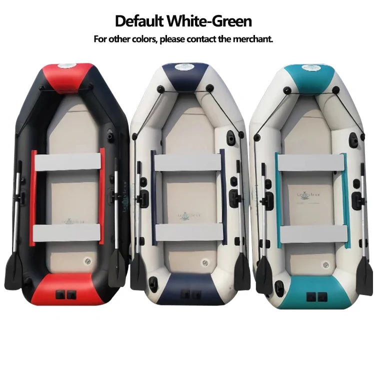 2.0~3.6m Inflatable Boat Air Deck Set 2+1 Air Chamber 0.9mm Thickened PVC 3-layer Mesh Wear Resistance Kayaks LUYA Fishing Boat