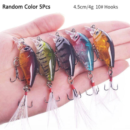Fishing Lures Set Crankbait Tackle Hard Bait Kit Artificial Minnow Popper Pencil Swing Swimbait Wobblers Bionic Crank