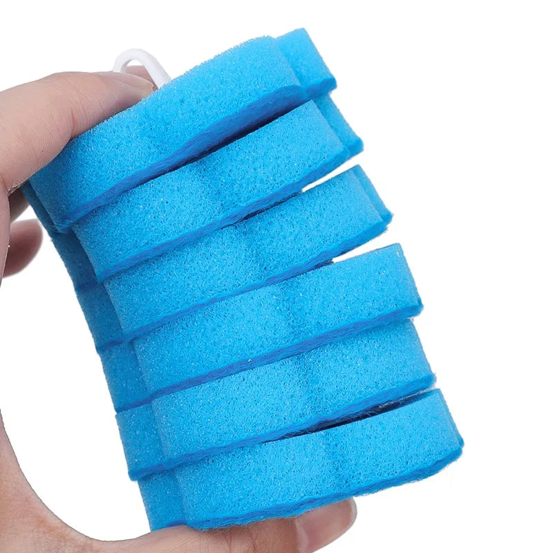 6-60PCS Toilet Disposable Replacement Head Foam Cleaning Sponges Heads Toilet Brush Refills No Dead Angle Bathroom Brush Heads
