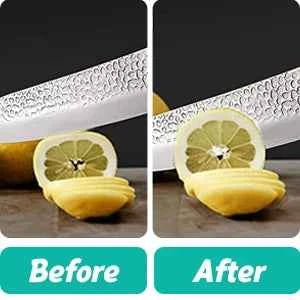 Four in one kitchen sharpener restores serrated blade knives and scissors, diamond tungsten steel
