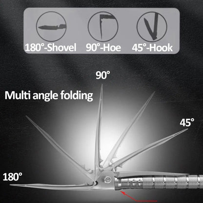 3-Section Folding Survival Shovel – Manganese Steel Multi-Tool for Camping & Outdoor Use