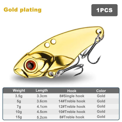 VIB Rattlesnake Iron Jig Fishing Lure – Long-Cast Hard Lure, 3.5g to 15g