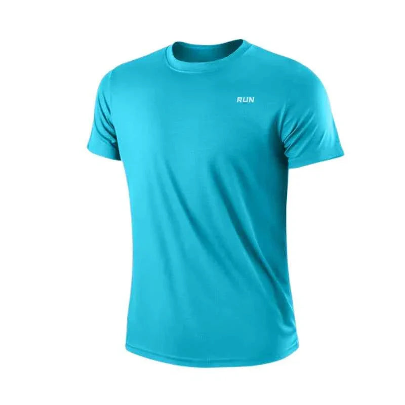 Summer Mens Shirts  Running Bodybuilding Shirts Sport Gym t Shirt Men Short Sleeve Fitness Tops Oversized t-Shirt Jersey