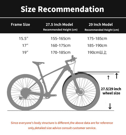 SAVA Men's Carbon Fiber Mountain Bike 12-Speed Adult MTB Bicycle Frame 27.5/29 Inch Shimano M6100 Components