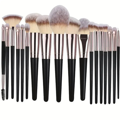 3-20PCS Makeup Brushes Set Eye Shadow Foundation Blush Highlighter Concealer Brush Female Beauty Tool Beauty Sponges Thumb Puffs