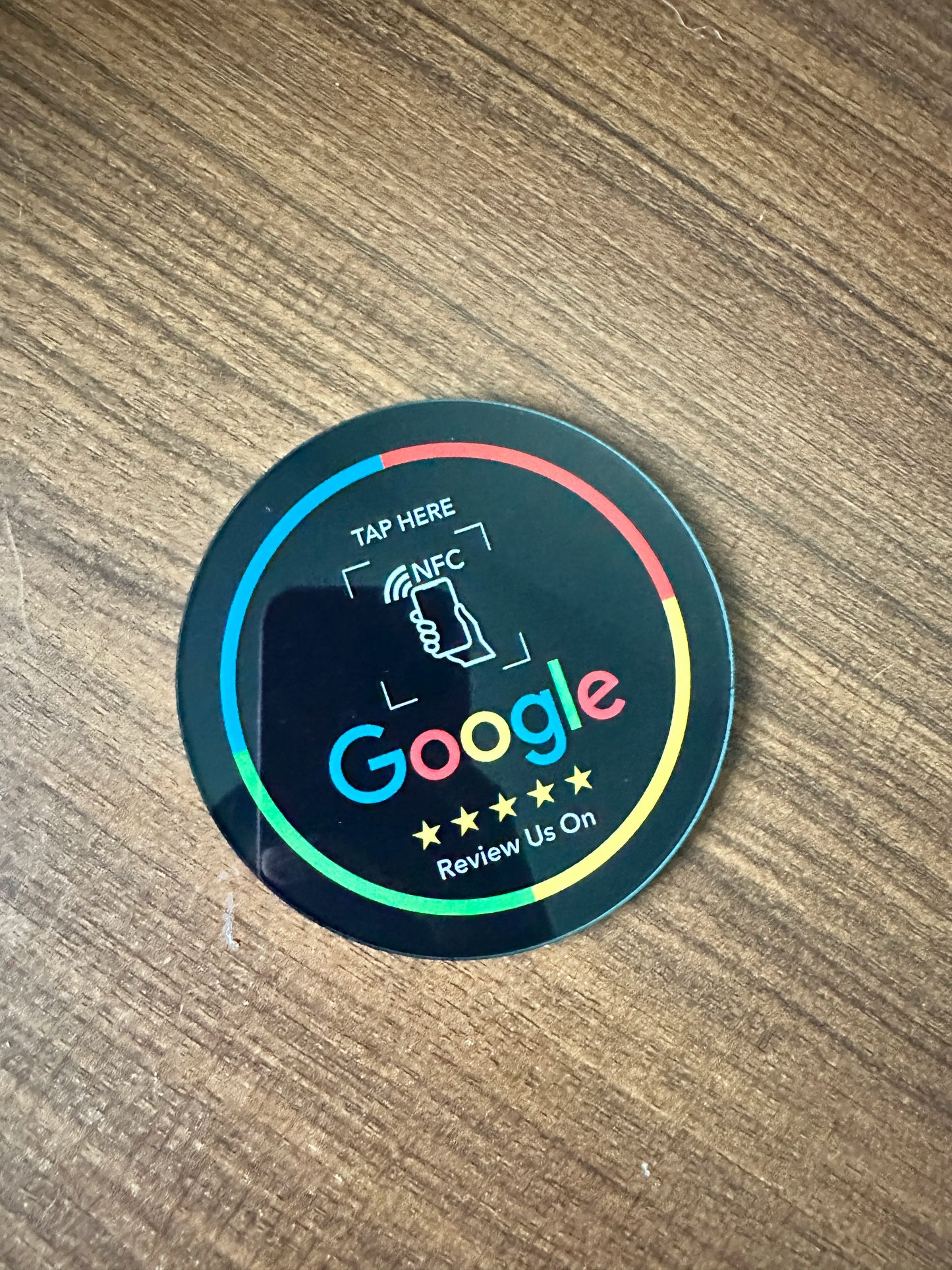13.56Mhz programmable Google Review Card NFC station table Acrylic Stickers Waterproof NFC Stand Google Review Card