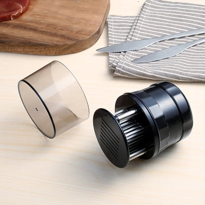56-Blade Needle Meat Tenderizer – Stainless Steel Kitchen Tool for Steak, Chicken & BBQ