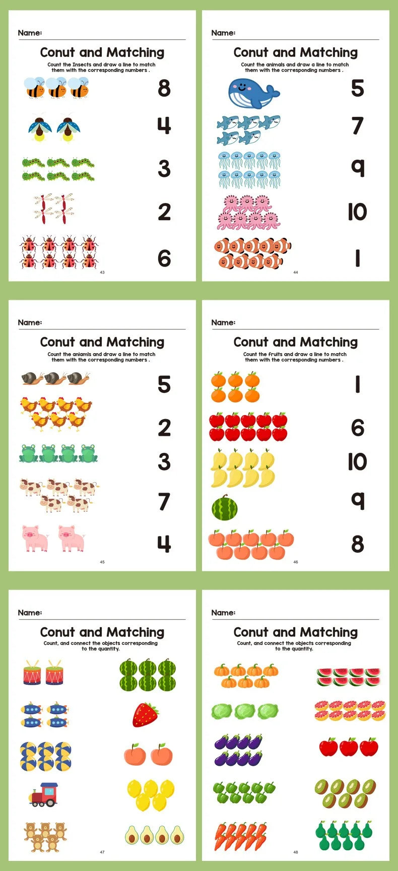 64 Pages Filled in With Numbers Logical Thinking Training Fun Math Exercise Book