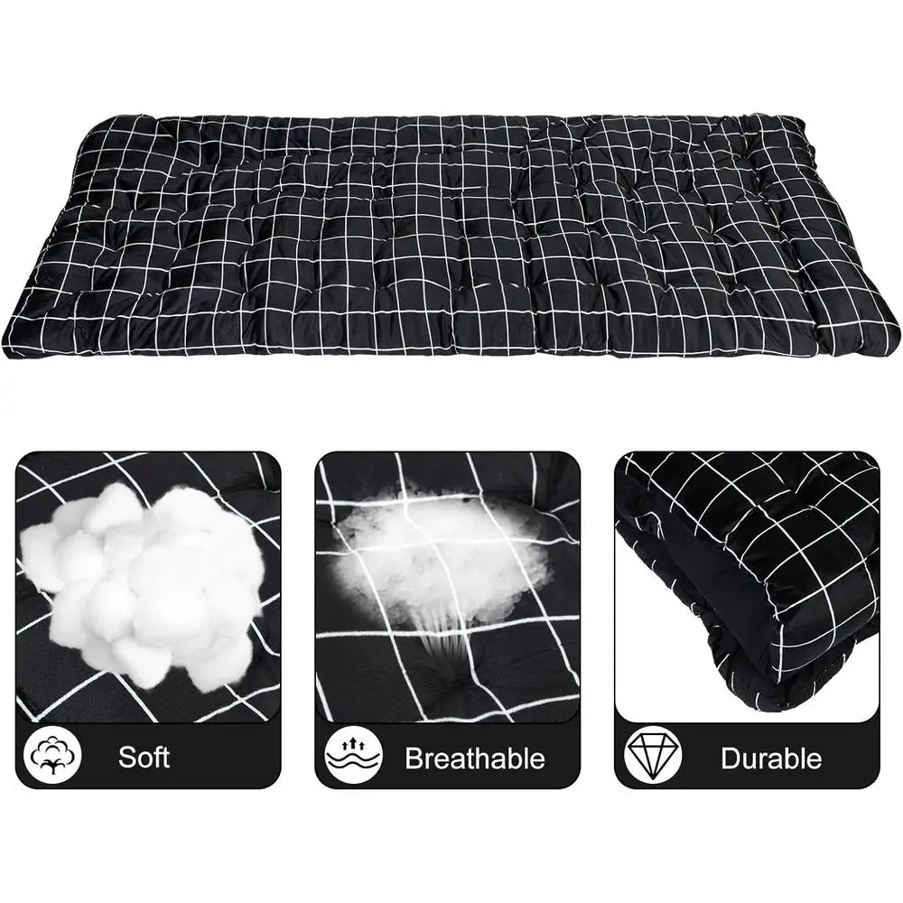 Adjustable Portable Folding Cot with Cozy Mattress and Pillow for Camping, RV Trips, Beach, and Outdoor Naps, Black
