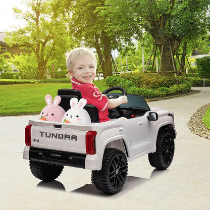 12V Ride on Car for Kids, Licensed Toyota Electric Car Ride on Truck with Remote Control, MP3, LED Lights Toys for Boys Girls