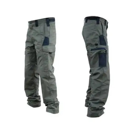 Men's Multi-Pocket Cargo Trousers – Wear-Resistant Tactical Work Pants for Outdoor Use