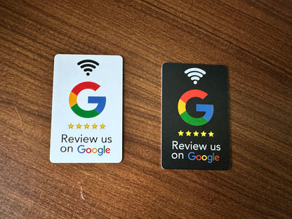 13.56Mhz programmable Google Review Card NFC station table Acrylic Stickers Waterproof NFC Stand Google Review Card