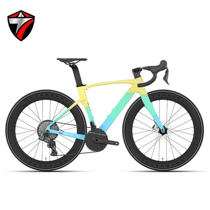 TWITTER Cyclone Full Carbon Road Bike – WheelTop Wireless 12-Speed, Hydraulic Disc Brakes
