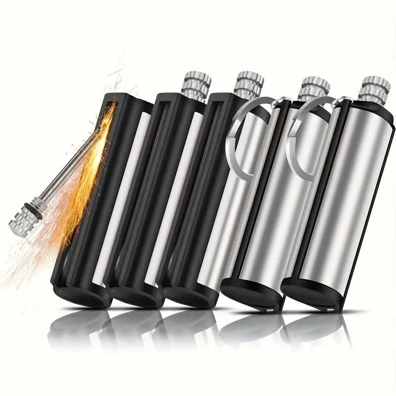 1-50pack Match Lighter, Flint Metal Match Lighter, Outdoor Camping Portable Emergency Survival Lighter, Can Light 10,000 Times