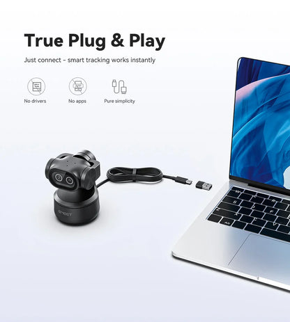 4K Webcam PTZ Web Camera EMEET PIXY Dual-Camera AI Tracking Video Camera for Streaming With SonySensor Gesture Control Autofocus