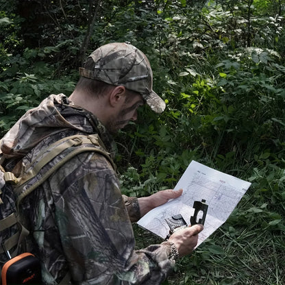 Phosphorescent Lensatic Compass – High-Precision Navigation for Hiking, Camping & Survival