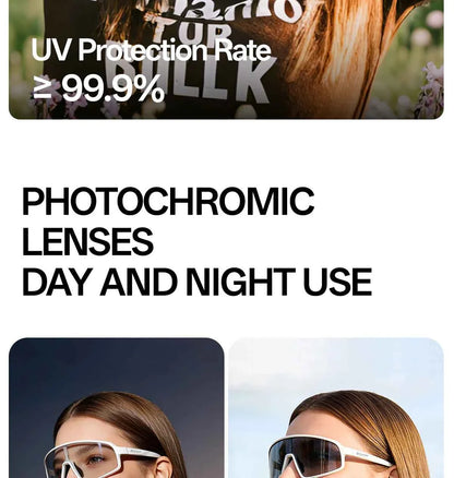 SCVCN Photochromic Sunglasses for Men Glasses Cycling Eyewear UV400 Sports MTB Outdoor Goggles Bicycle Women Sunglasses 2026