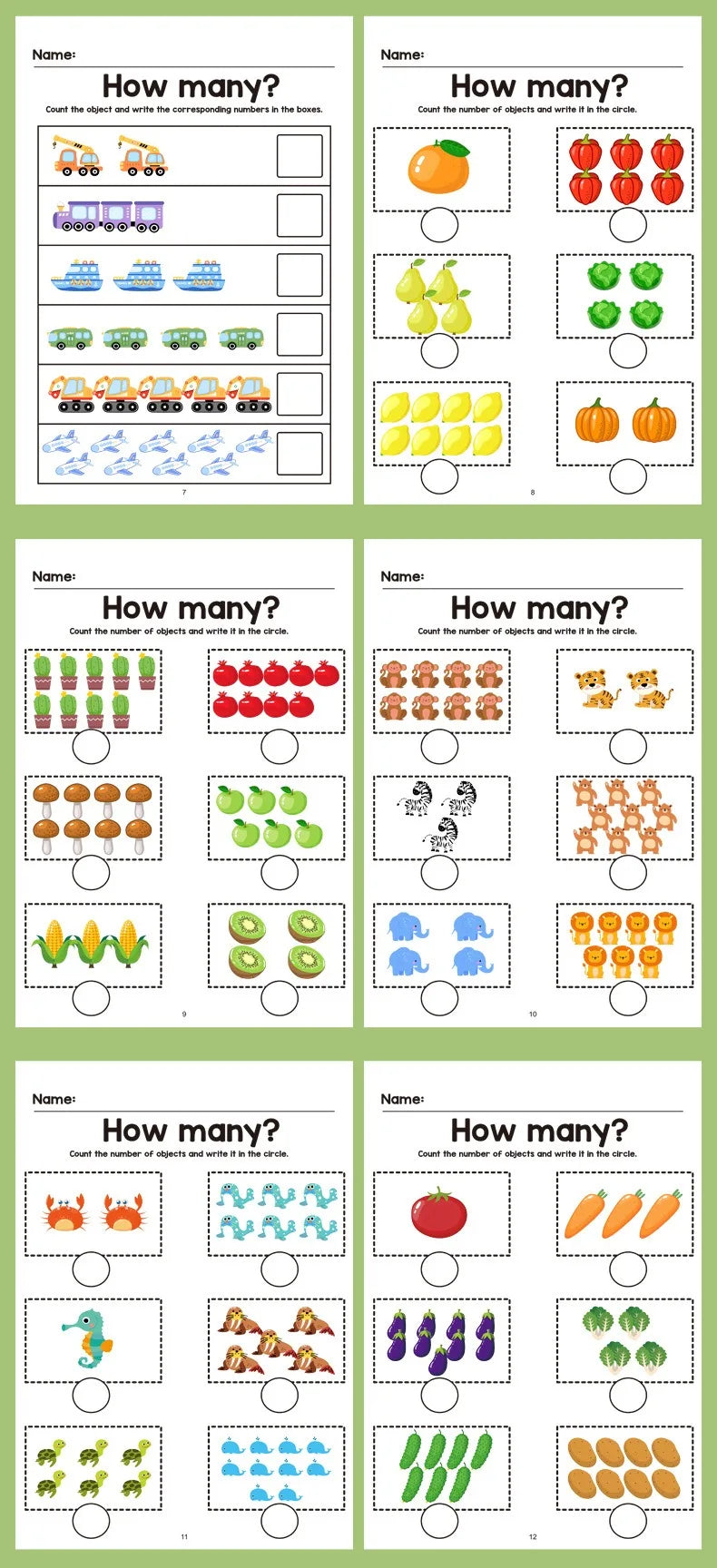64 Pages Filled in With Numbers Logical Thinking Training Fun Math Exercise Book
