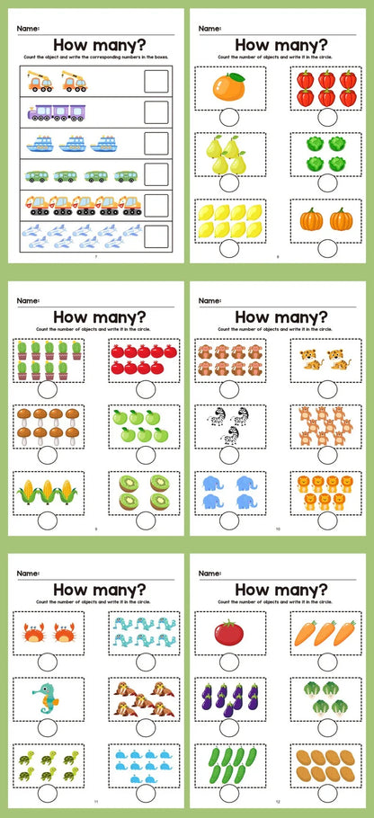 64 Pages Filled in With Numbers Logical Thinking Training Fun Math Exercise Book