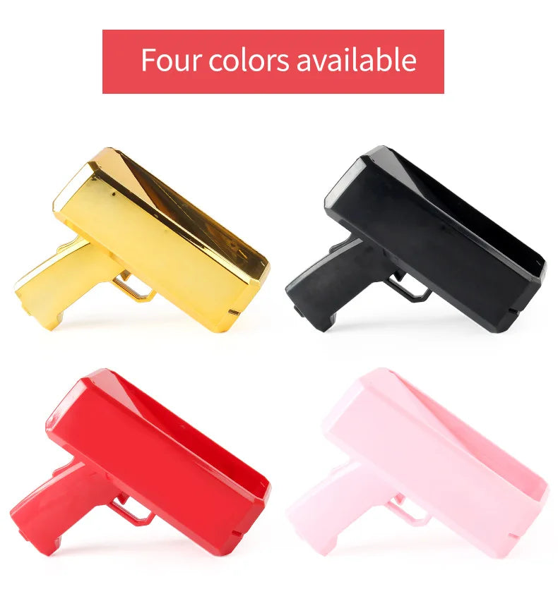 100PCS Cash Cannon Banknote Super Money Gun Shooter Toys For Party Game Wedding Birthday Party Christmas