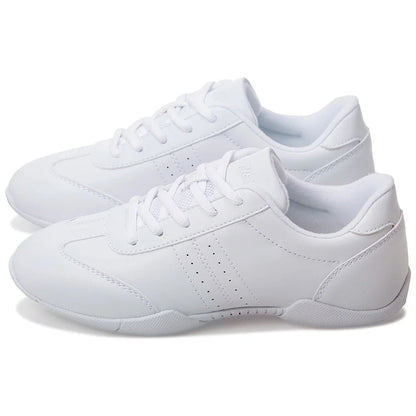 BAXINIER Girls Cheer Shoes for Women White Cheerleading Dance Sneakers Youth Shool Walking Shoes Athletic Training Tennis