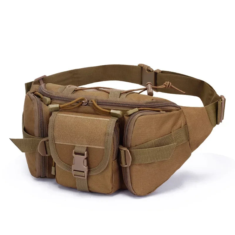 Men's Tactical Fanny Pack Nylon Waist Bag - Outdoor Sports Cycling Travel Hiking Camping Hip Pack Small Utility Belt Bag