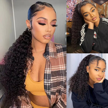 250 Density 360 Hd Lace Front Human Hair Wig Pre Plucked Invisible drawstring 360 Glueless Wig Deep Wave Frontal Wigs Human Hair