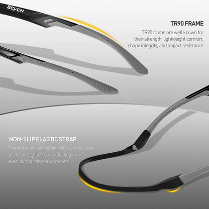 Scvcn New Cycling Glasses MTB Riding Skating Sunglasses Bike UV400 Polarized Fishing Goggles Man Woman Bicycle Eyewear 2026