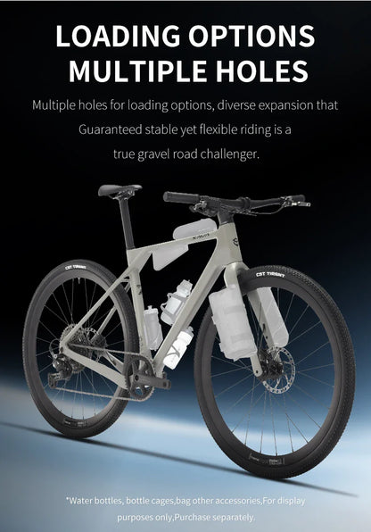 SAVA SF6 Carbon Fiber Gravel Road Bike All Terrain Suitable Off-Road Flat Handlebar Road Bicycle Oil Disc Bicycle Race Bike