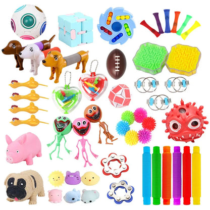 3-50pcs Random Fidget Toys Mystery Gifts Pack Surprise Box 300 Different Fidget Set Antistress Relief Toys for kids