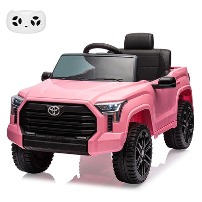 12V Ride on Car for Kids, Licensed Toyota Electric Car Ride on Truck with Remote Control, MP3, LED Lights Toys for Boys Girls