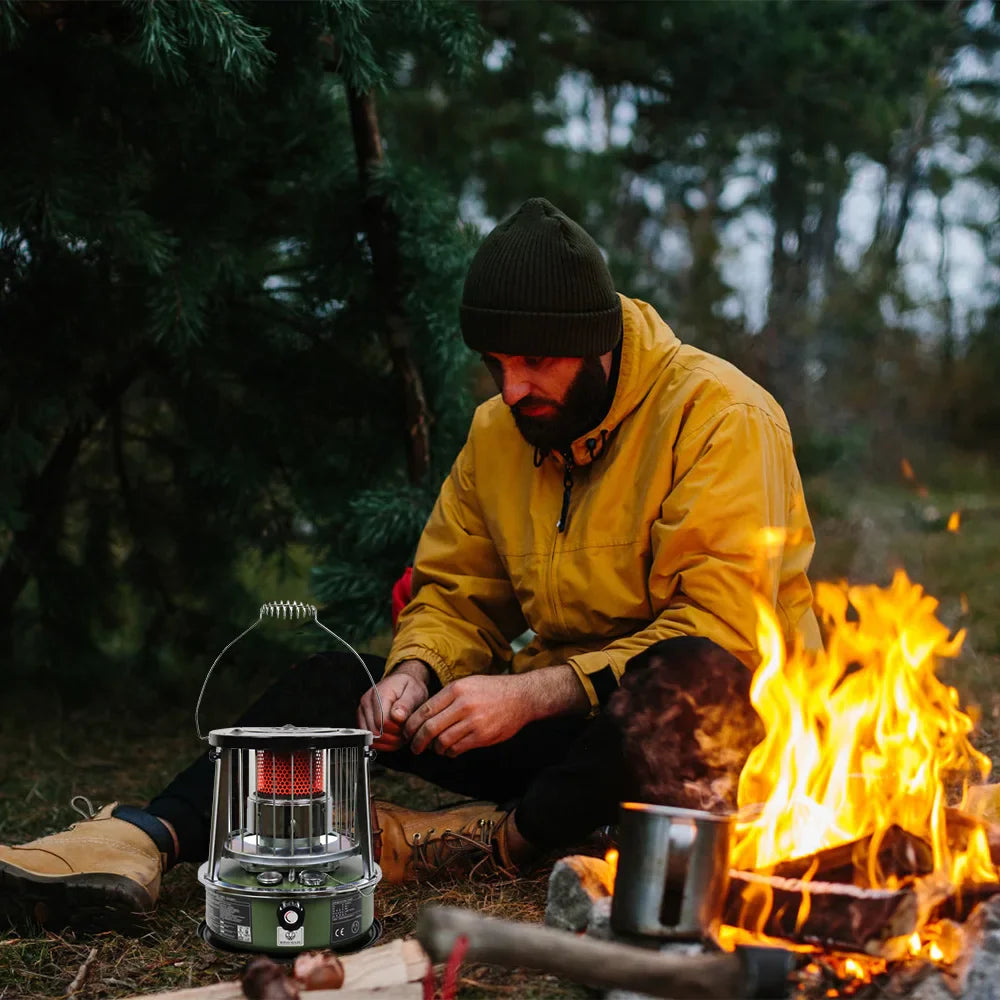 Liftable Kerosene Camping Stove – Windproof Portable Heating Stove for Outdoor & Home Use