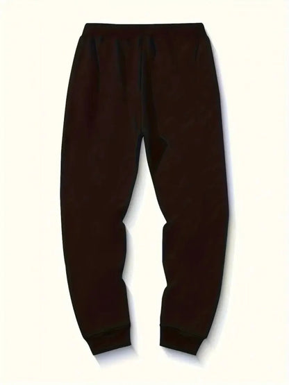 Autumn New Men's Fitness Training Letter Printed Micro Elastic Comfortable Drawstring Pants Outdoor Urban Sports Pants