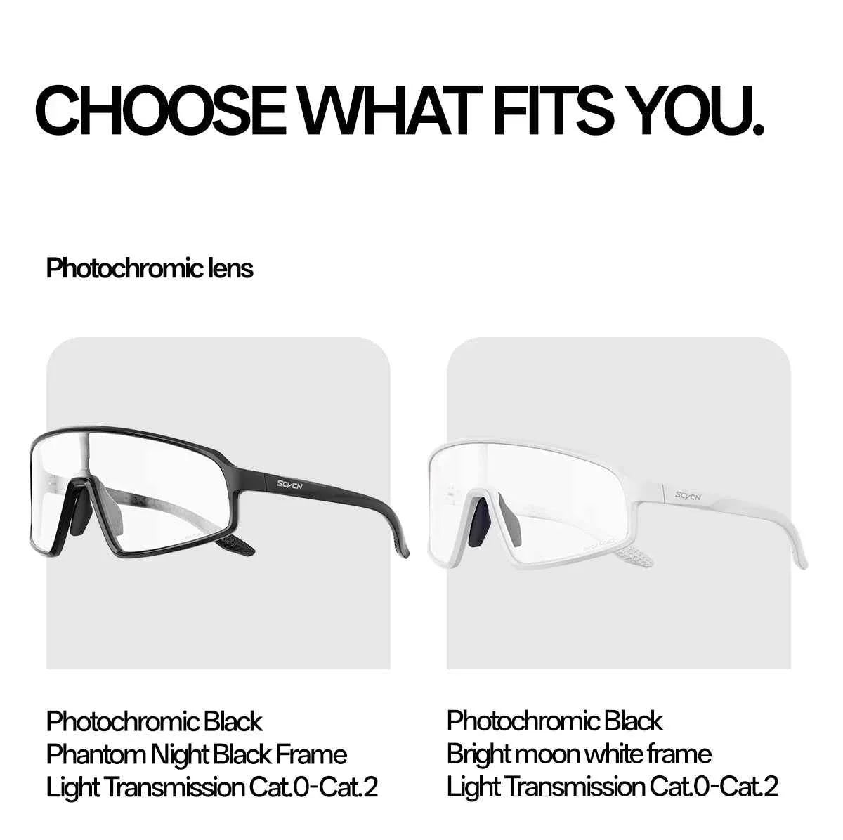 SCVCN Photochromic Sunglasses for Men Glasses Cycling Eyewear UV400 Sports MTB Outdoor Goggles Bicycle Women Sunglasses 2026