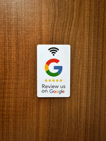 13.56Mhz programmable Google Review Card NFC station table Acrylic Stickers Waterproof NFC Stand Google Review Card