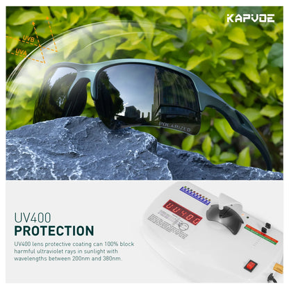 Fashion Polarized Sunglasses Men's Cool Mental Retro Luxury Glasses for Driving Fishing Cycling Travel Golf Women Bike Goggles