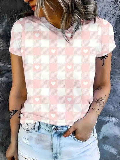 Stand out in this eye-catching graffiti art tee! Soft, breathable fabric, round neck, short sleeves, and a bold multicolored abs
