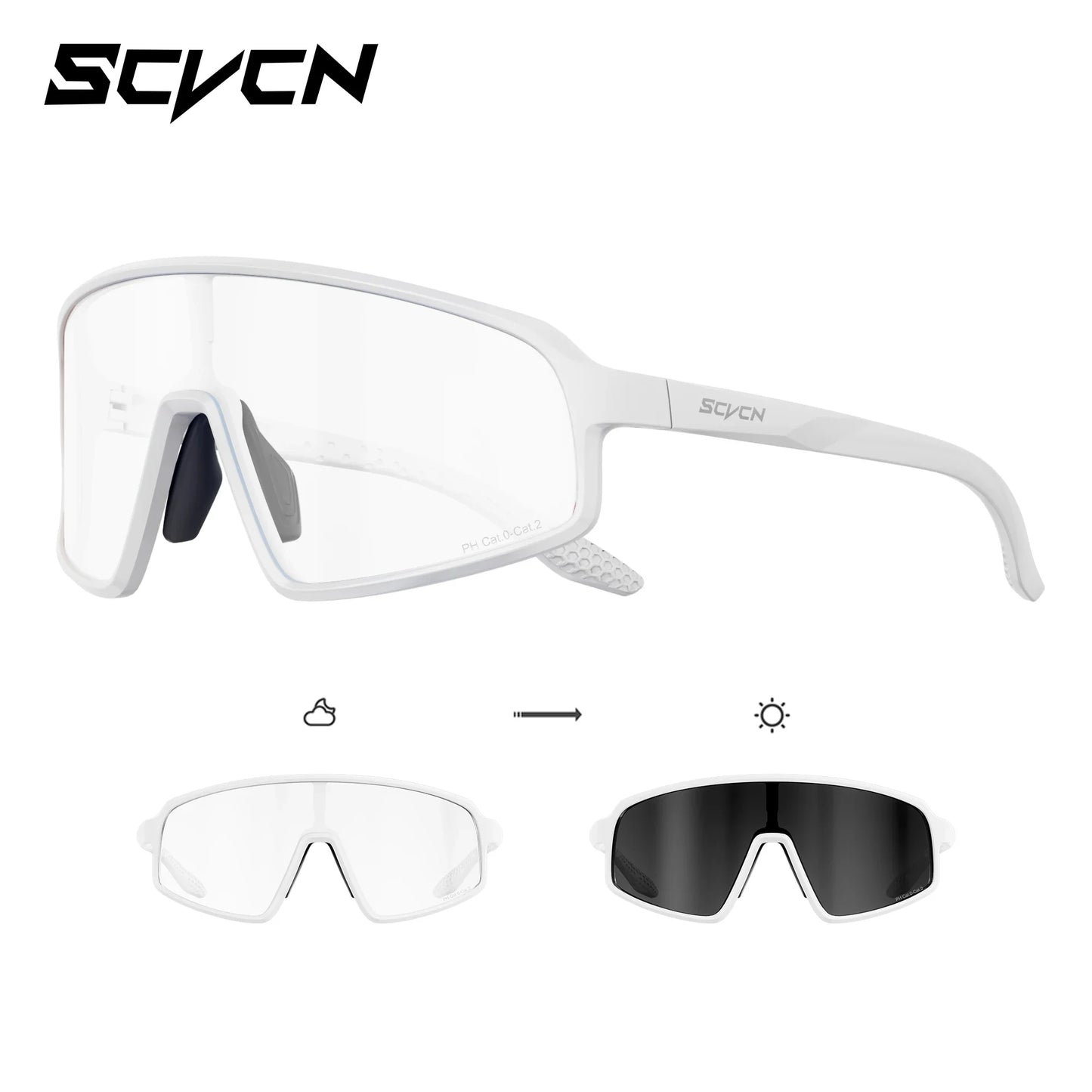 SCVCN Photochromic Sunglasses for Men Glasses Cycling Eyewear UV400 Sports MTB Outdoor Goggles Bicycle Women Sunglasses 2026