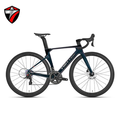 Cheap Mechanical Shifting Carbon Road Disc Bike 700*28C RS-24S Hydraulic Brake Racing Bicycle With Carbon 3K Handlebar For Sale