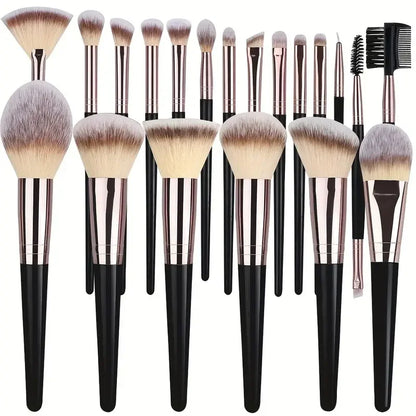 3-20PCS Makeup Brushes Set Eye Shadow Foundation Blush Highlighter Concealer Brush Female Beauty Tool Beauty Sponges Thumb Puffs