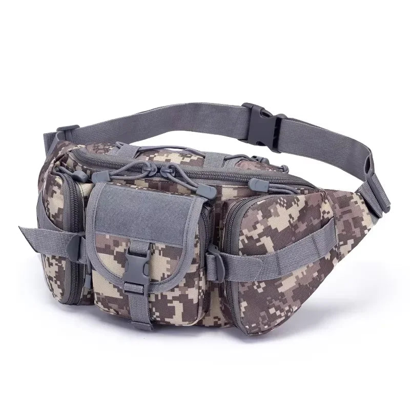 Men's Tactical Fanny Pack Nylon Waist Bag - Outdoor Sports Cycling Travel Hiking Camping Hip Pack Small Utility Belt Bag