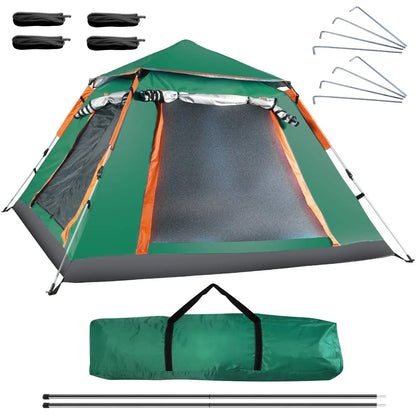4-5 Person Camping Tent with 2 Mosquito Net Windows + Carrying Bag