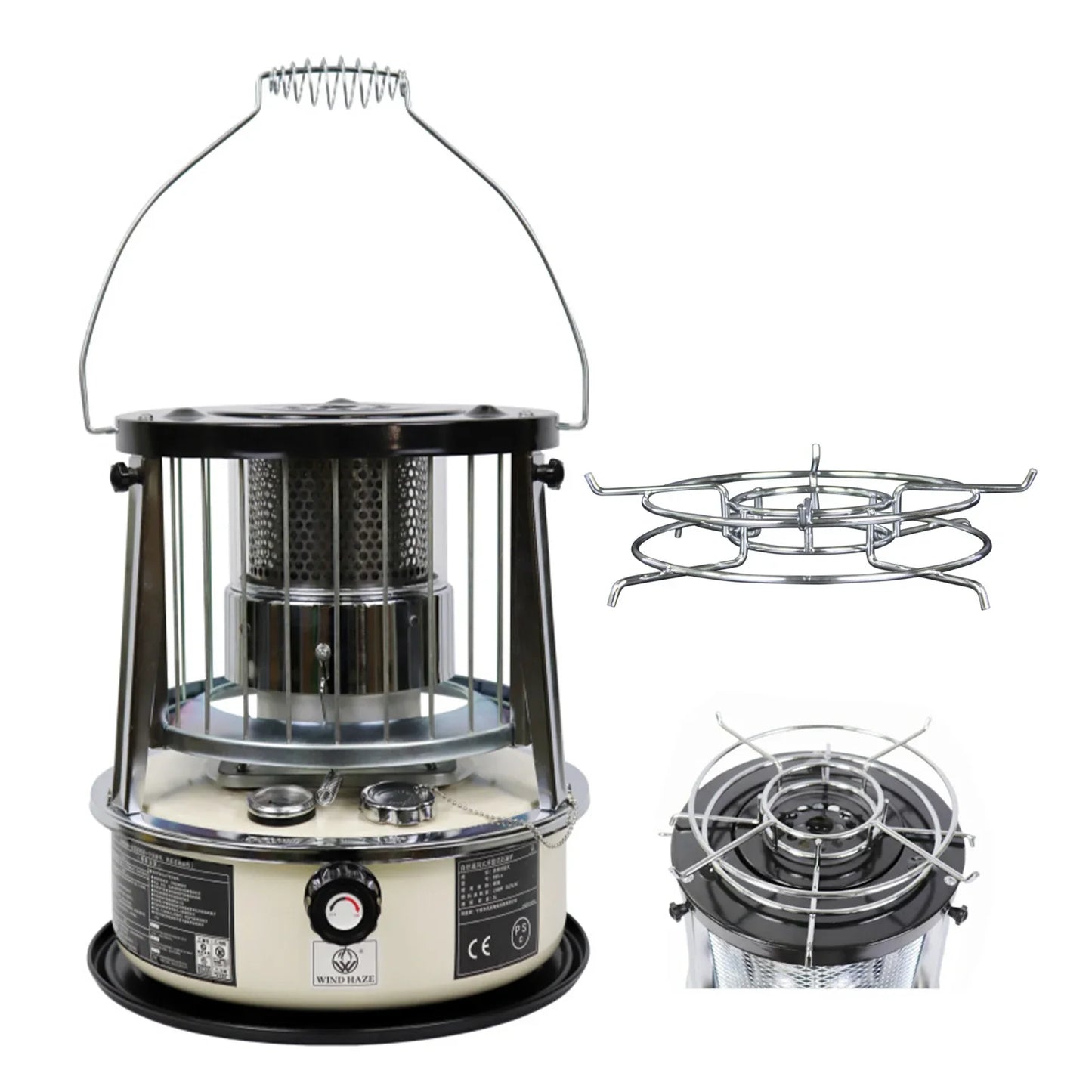 Liftable Kerosene Camping Stove – Windproof Portable Heating Stove for Outdoor & Home Use